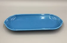Fiestaware Fiesta Ware Peacock Blue Corn Cob Relish Utility Dish Tray