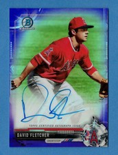2017 DAVID FLETCHER Bowman Chrome Auto Purple Refractor Rookie RC #/250
