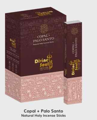 Divine Soul Räucherstäbchen Copal Palo Santo Spiritueller Duft Agarbatti 180g