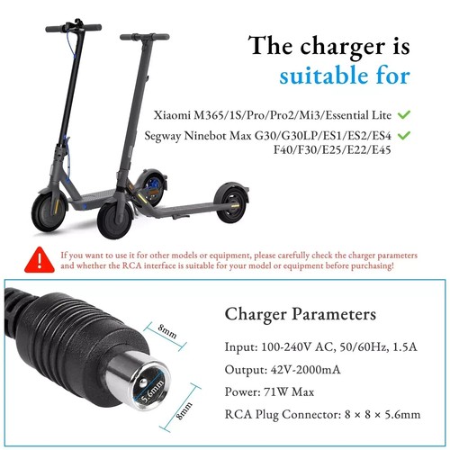 Für Ninebot Segway F35/F40 Netzteil Offizielles Ladegerät AC Adapter - Bild 2 von 6