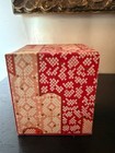 Vintage Japanese Washi Paper 3 Drawer Jewelry Box Red Floral Miniature Tansu Box — photo 4