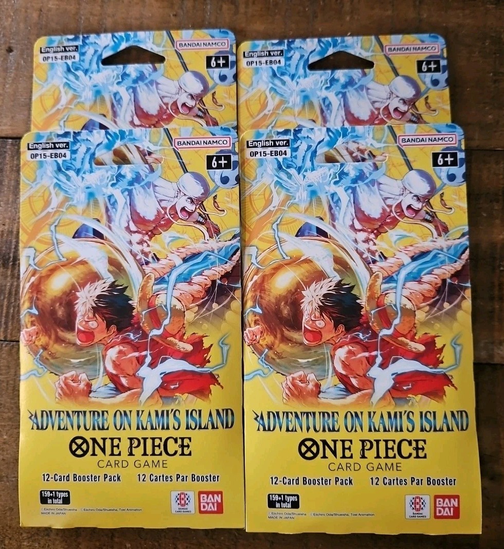 One Piece OP15 EB04 Adventure Kami Island Sleeved Booster Pack Lot