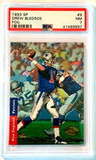 Drew Bledsoe 1993 SP Foil RC Rookie Card 9 PSA 7 NM, New England Patriots. rookie card picture