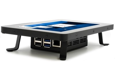 KKSB Case für Raspberry Pi 5, Touch Display 2, Aluminium, Stahl, Standfuß,