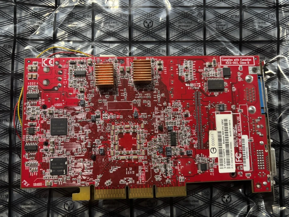 ATI Radeon 9800 Pro 128MB DDR1 Graphics Card AGP - working - Image 2 of 4