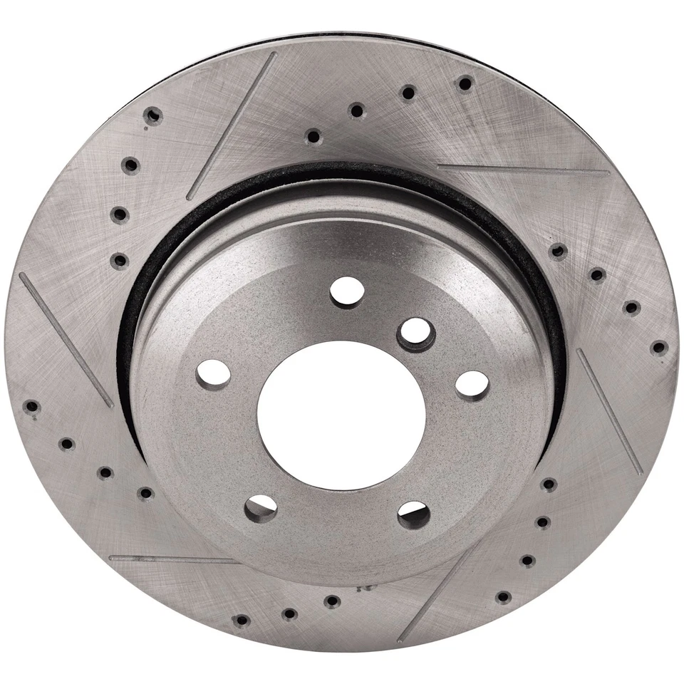 Rotores de disco de freno trasero para 528 525 530 E60 serie 5 BMW 528i 525i 530i 2004-2007 Foto 2 de 4