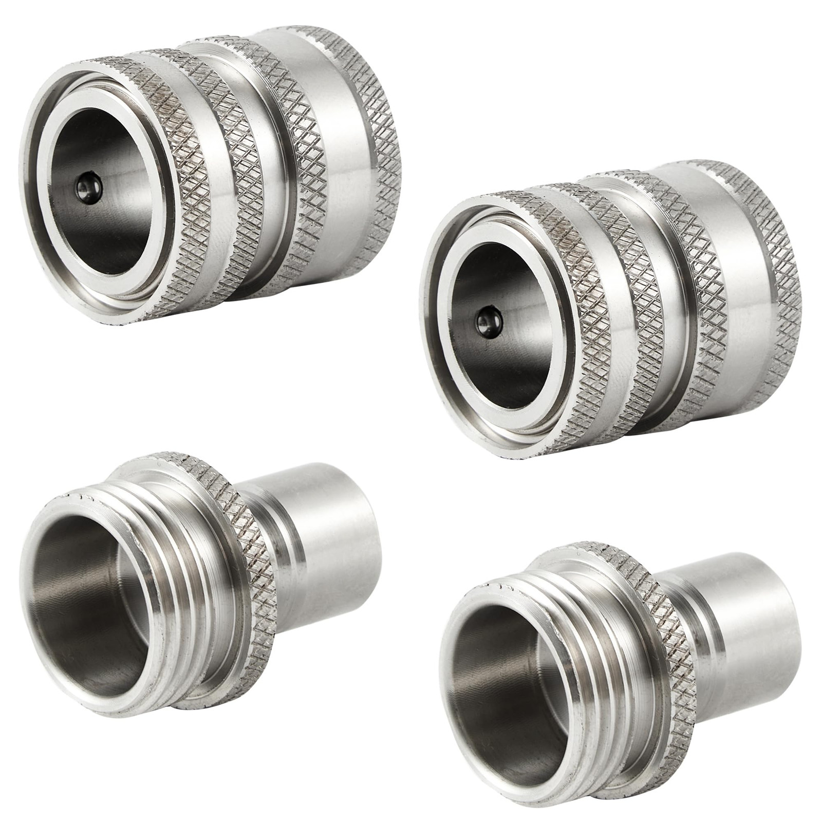 Garden Hose Quick Connect, Stainless Steel Water Hose Fitting, Quick Release ...