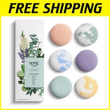 Hypoallergenic Bath Bombs - Natural Botanicals, 6 Pack
