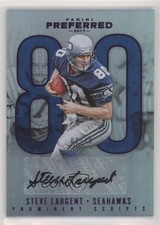 2017 Panini Preferred Prominent Scripts Purple 8/10 Steve Largent Auto HOF b9e