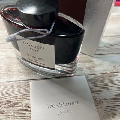 PILOT Iroshizuku Tsukushi Fountain Pen Ink Discontinued Opened Box Ink Stain