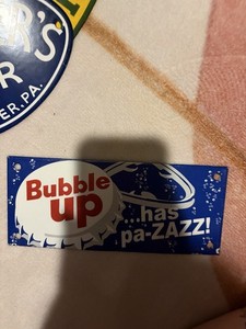 Porcelain Bubble Up Sign 