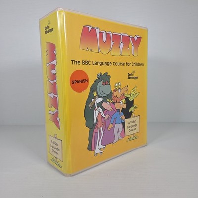 Muzzy BBC Spanish Language Course for Children VHS Cassette Tapes