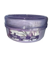 Vintage Spring Fresh Sealed LAVENDER Perfumed Dusting Powder with Satin Puff NOS