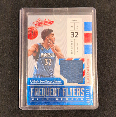 Panini Absolute 2016-17 Karl-Anthony Towns Timberwolves #1 MEM 094/149