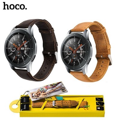 HOCO Genuine Leather Band 22mm Watch Strap Generic Replacement Watchbands Belt