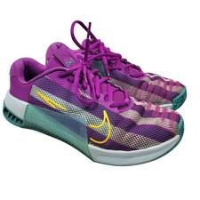 Nike Metcon 9 Women's Training Shoes Purple Yellow Teal Size 9.5 DZ2539-500