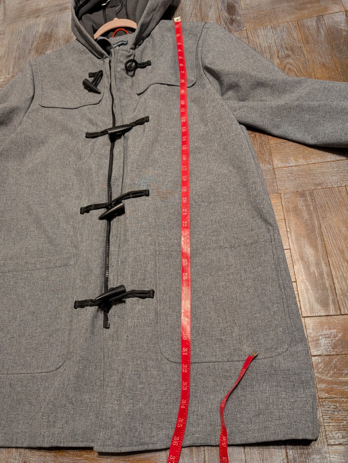 JackThreads Men’s Toggle Duffel Coat Jacket Gray … - image 5