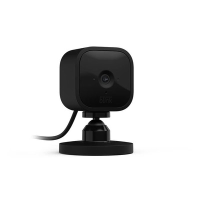 Blink Mini 1080p Indoor Security Camera Wi-Fi Motion Detection 2-Way Audio Black