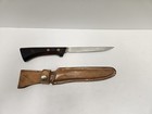 Vintage WESTERN Stainless Steel Fish Filet Knife & Leather Sheath Model SW766 — photo 4