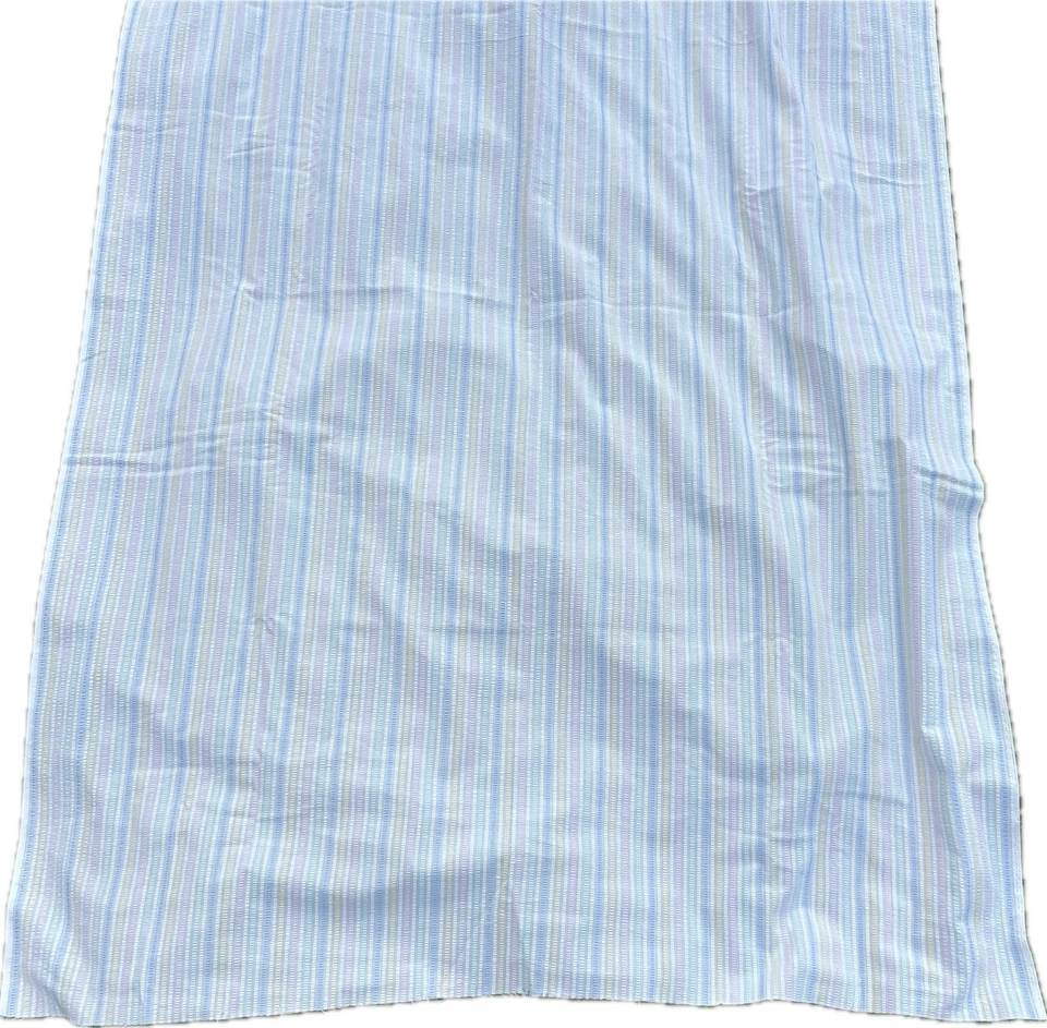Tela a Rayas Seersucker 3.3 yardas x 44 pulgadas Blanco Rosa Azul Verde Amarillo Primavera Foto 4 de 4