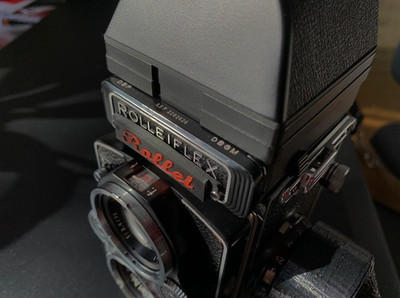2x Rolleiflex Black& Red Cap CDs Light Meter 3,5T/E/F 2,8C/D/E/F-Objektiv Deckel