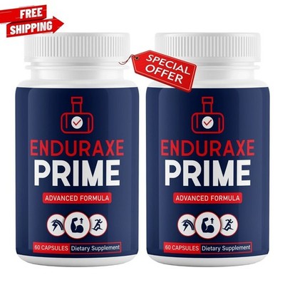 (2 Pack) Enduraxe Prime for Men, Maximum Strength Male Performance Pills Stamina
