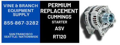 PREMIUM REPLACEMENT ALTERNATOR  RT120 / R350 / RT120 Forestry / R350 Forestry