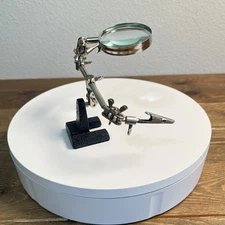 Helping Third Hand Magnifier Soldering Stand Clamp Holder Alligator Clip Tool