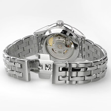 Hamilton Jazzmaster Open Heart Auto ST Steel Blue Dial Wowen's Watch H32215101 5