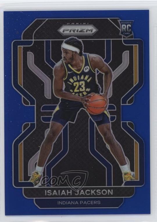 2021-22 Panini Prizm Blue Prizm /199 Isaiah Jackson #309 Rookie RC