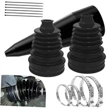 2 Pcs CV Boot Repair Kit with 1 Dust Cover Expander 4 Stainless Steel Clamps 6 