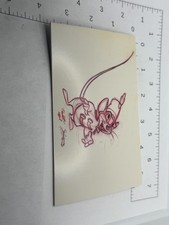 UNUSED POSTCARD: Disney animation drawing art princess