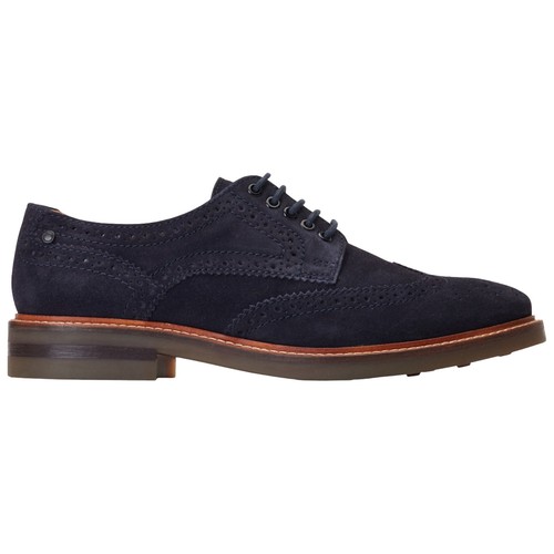 Base London Para Hombres Hatfield Gamuza Brogue Zapatos Inteligentes Informales Verano Cómoda Plantilla - Imagen 13 de 21