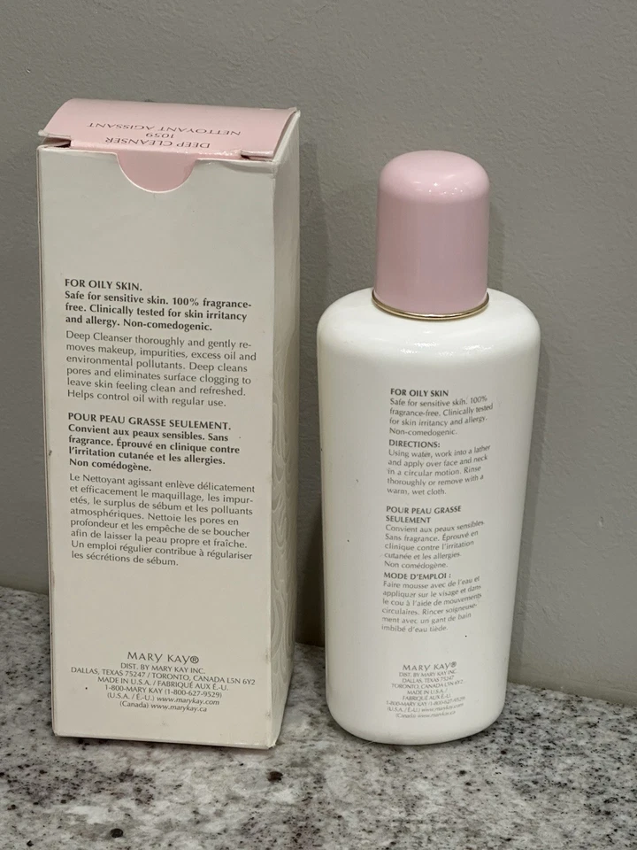 Mary Kay Deep Cleanser Formula 3 1059 6,5 oz Novo/Antigo Estoque Descontinuado Na Caixa - Imagem 2 de 4