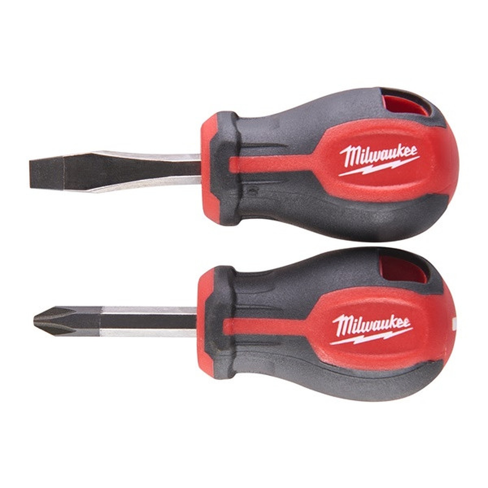 Tri-Lobe Stubby Screwdriver - 2 Piece Set - Hardened Magnetic Tips - MILWAUKEE
