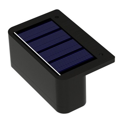 4er Set Solar Außenwandleuchten ABS Wetterfest Für Hof Balkon Terrasse