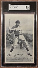 1936 National Chicle Fine Pen R313 Pie Traynor Pirates Baseball Card SGC 5 HOF