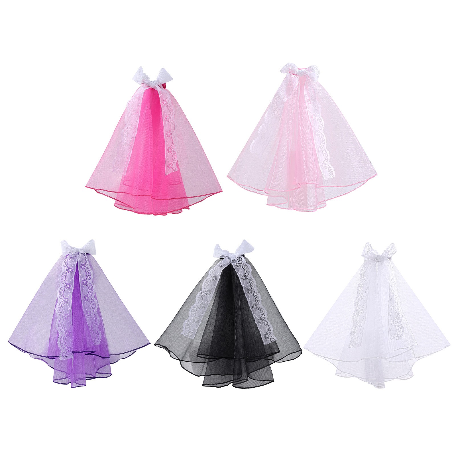Accessori matrimonio cane gatto animale domestico copricapo compleanno per matrimonio con clip pizzo
