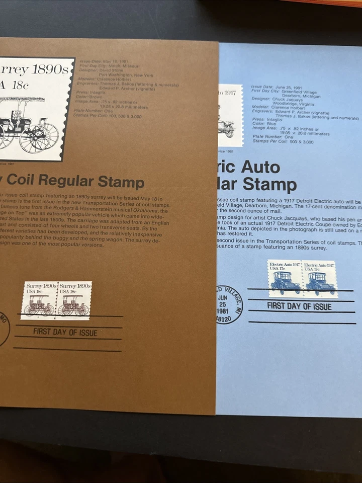 Bulk Lot #1, 48 USPS Official First Day Souvenir Page FDC PNC Plate Number Coil - Image 2 of 4