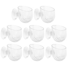8Pcs Acrylic Fish Tank Plant Pot Aquatic Planter Suction Cups for Aquarium