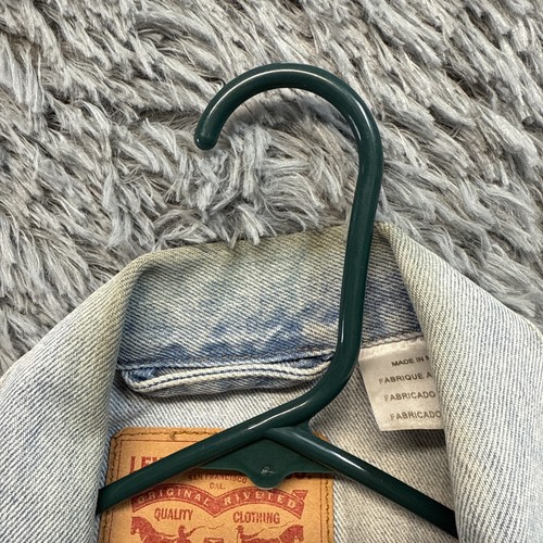 Vintage 90s Levi’s Trucker Denim Vest Size XL Light wash Mexico - Picture 8 of 10