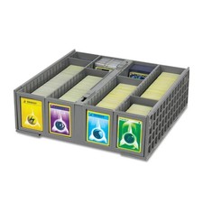 New (1 ct) BCW Collectible Card Bin - 3200 - Gray -Heavy Duty Plastic Bin