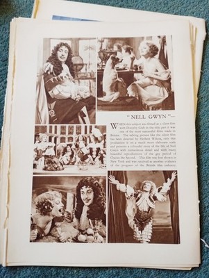 Sk265 Ephemera 30er Jahre Film Artikel Nell Gwyn Thelma Todd