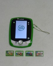 Leap Frog LeapPad 2 with Green Cover, Stylus, 4 Games - Tested