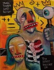 Faris Art-Truth Teller Father -11x14  Neo Expressionism Original Artwork Canvas — photo 2