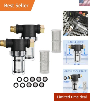 #ad #ad Garden Hose Filter Dual Mesh for Pressure Washer Protection 2 Pcs $51.74