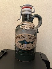1/2 GAL 64 OZ DOGFISH HEAD HAND CRAFTED CERAMIC GROWLER INDIVIDUALLY #625 Rare!