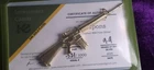 Investment Caster M16 9.9 grams .999 Silver 24k Gold Plating - Serial #521/1000