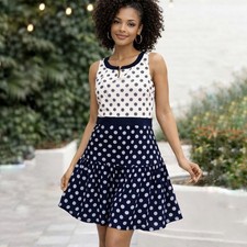 J. Crew Adorable Polkadot Fit and Flare Summer Twee Girlie 6