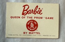 Vintage Info Game Card Barbie Queen of the Pr...